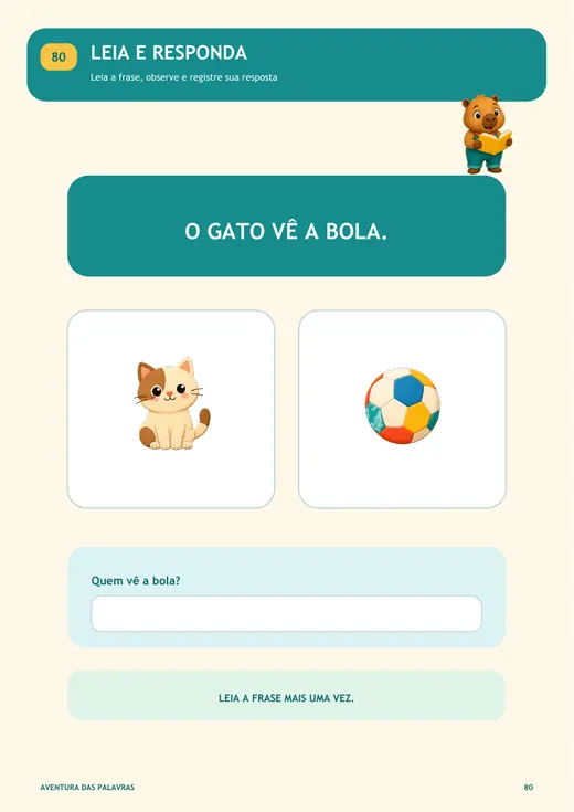 Atividade de leitura e compreensão